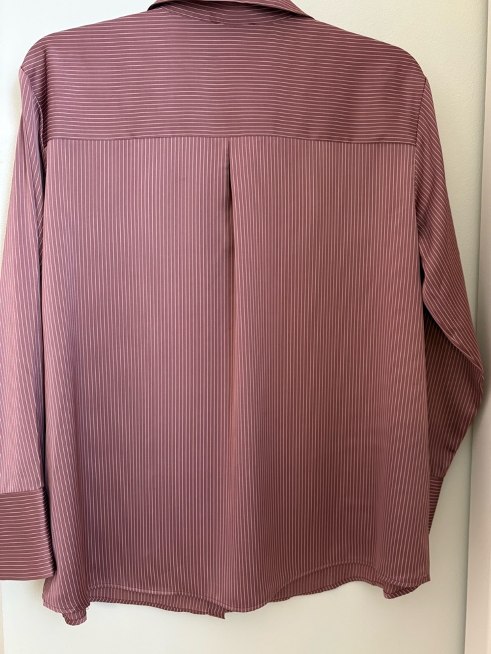 Maison d’Amélie Mauve-Striped Button Front Blouse Sz:XL - Picture 3 of 6